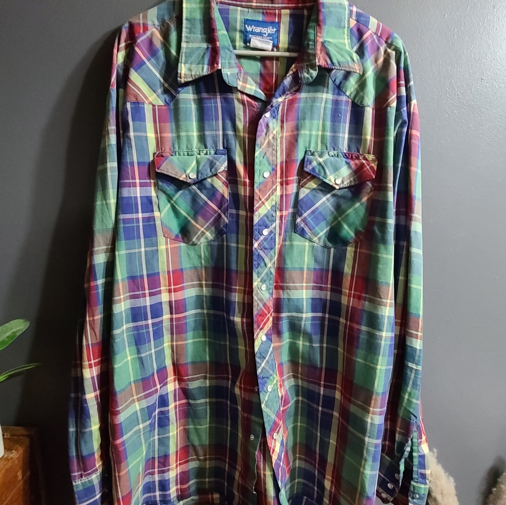 Yellowstone fans!! western wrangler shirt xl tall